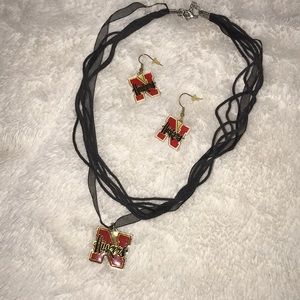 Nebraska Corn Husker Jewelry Set